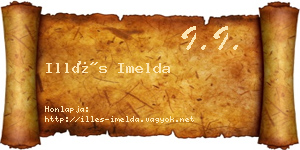 Illés Imelda névjegykártya