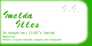 imelda illes business card